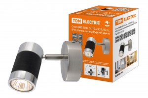 TDM Спот СНС 50вт, GU10, 230 В, 50 Гц, IP44, Канна, черный/хром/никель  SQ0358-0223