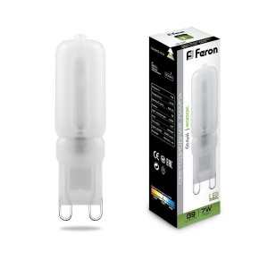 Feron G9 230V 7W(540lm) 4000K 4K 50x16 матов. LB-431 25756