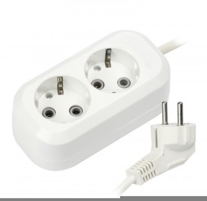 SmartBuy сет. удл. ПВС 3х1 2 роз.  5 м 16А земля (корпус АБС-пластик) SBE-16-2-05-Z