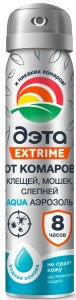 ДЭТА АКВА EXTRIME Аэрозоль 75мл. От клещей, комаров, мошек, слепней (проф.) 6706