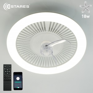 Estares св-к-люстра св/д управл. вентил. TOP 70W+18W(7000lm) 2K-4K-6K 480x125 пульт ДУ бел. IP20