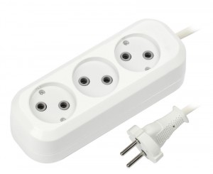 SmartBuy сет. удл. ПВС 2х1 3 роз.  7 м 10А (корпус АБС-пластик) SBE-10-3-07-N