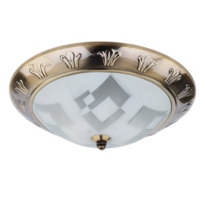 Lumin'arte св-к накл. декор. OREON03 E27x2x60W метал/стекл 280x280x90 бронза OREON03-CL60E27x2BR