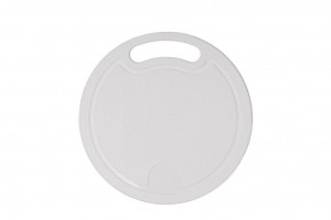 Доска разделочная малая, круглая d=22,5см, слоновая кость IS10006/12 Spark Plast