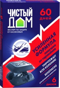 От тараканов ловушка пластик. Усиленная формула (6шт) Чистый дом 02-103