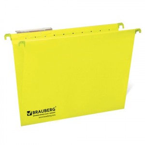Папки подв. карт.BRAUBERG комп. 10шт., 370х245мм, 80л., Foolscap желтые, 230 г/м2, табуляторы 231794
