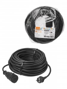 TDM Силовой удлинитель-шнур КГ 1роз. 30м 16А земля IP44 4000Вт Народный SQ1307-0243