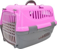 Переноска для кошек/собак (48*34*32см) пластик, розовая 3526272 HOMEPET