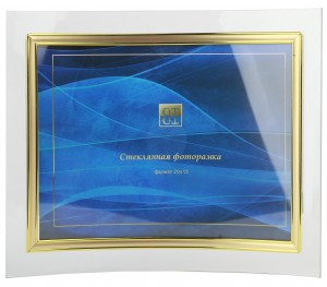Фоторамка (Ф/р) GT стекло 15х20 116/-G горизонтальная, золото 5656