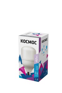 КОСМОС ЛОН A100 высокомощ E27 40W 3650lm 6500K 6K мат 189x100 LksmHWLED40WE2765