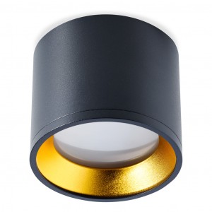 SmartBuy св-к св/д накладной GX53 96x80мм черный-золото IP20 SBL-TS2005-GX53-bg