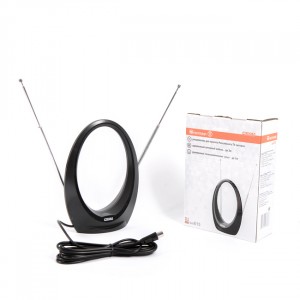 Антенна комнатная Сигнал SAI-615 (МВ+ДМВ+DVB-T2) активная, 28-32db, кабель 3м, б/п 6V в/к