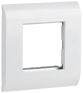 ITK Лицевая рамка для мод. Mosaic 80х80мм мет. суппорт бел. CS5-12M-M