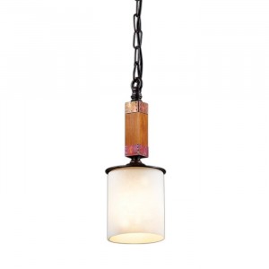 ODEON LIGHT 2767/1 ODL15 000 медн./дерево/стекло Подвес E27 60W 220V FABO