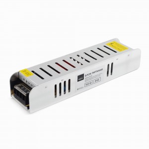 APEYRON Блок питания для св/д лент (слим) 24V 100W IP20 4.2А алюм. сереб. 188x46x35мм 03-99