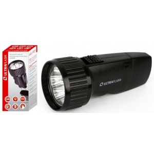 Ultraflash фонарь ручной LED3859 (акк. 4V 0.4Ah) 5св/д 6500K,до 30м, черный/пластик, вилка 220V (5 шт.)