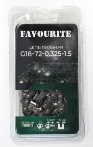 FAVOURITE Цепь пильная 18"/45см 0,325" 1,5мм 72зв. RS G18-72-0.325-1.5