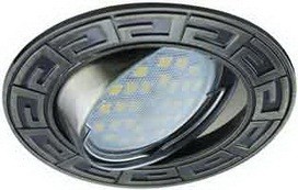 Ecola DL110 MR16 GU5.3 св-к литой поворот.Антик Черненая Бронза 24x86 FA1605EFF