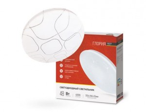 ASD/inHome св-к св/д декоративный 48W(3120lm) 4000К 4K 350x55 IP40 DECO ГЛОРИЯ 8636