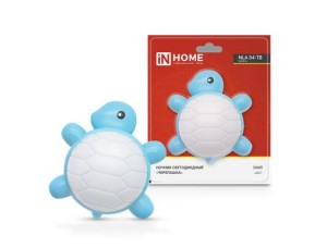 ASD/InHome Ночник сд NLA 04-TB ЧЕРЕПАШКА синия с выкл 230V 9016