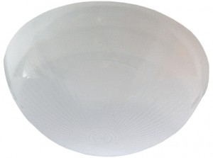 Ecola св-к накладной Круг 1xGX53 Сириус пластик матов. IP65 белый 185x100 Light TP53L1ECR