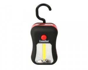 Camelion фонарь автомобильн. LED51520 (3xR03 не в компл) COB 3W(120lm) + 4св/д, 2 реж., крюк/магнит