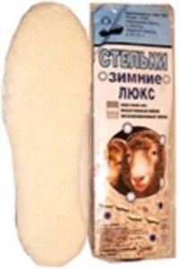 Стельки для обуви Зимние Люкс (шерсть + войлок + метализ. лавсан) б/р Пик РФ