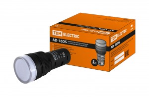 TDM Лампа AD-16DS(LED)матрица d16мм белый 24В AC/DC (20!) SQ0702-0055