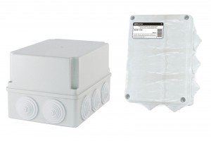 TDM коробка распред. 190х140х120 мм ОУ с крышкой IP55, 10 входов инд. штрих-код (12!) SQ1401-1246