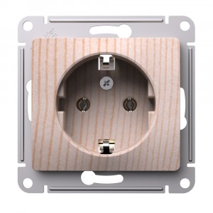 Systeme Electric GLOSSA мех. мех. роз. СУ 1 мест. (земля) 16А сосна GSL001543 (10!)