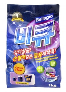 Стиральный порошок концентрат  для ручной и авто стирки Bellagio 1 кг
