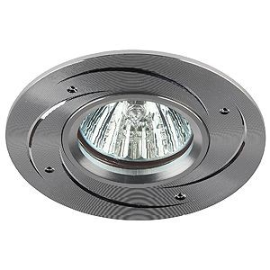 ЭРА KL43 SL св-к встр. 50W MR16 GU5.3 d95 серебро