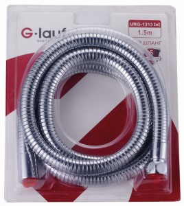 G.Lauf Шланг д/душа 150см, фитинги imp-imp (1/2x1/2), метал.опл URG-1313 Imp*Imp