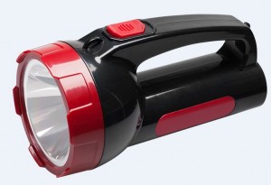 Космос фонарь-прожектор 9105WLED (акк. 4V 2Ah) 1св/д 5W (280lm), чёрный/пластик,, 2 режима