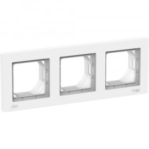 Systeme Electric AtlasAquaDesign рамка СУ 3 мест. белый IP44 ATN440103 (5!)