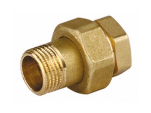 Соединитель GENERAL FITTINGS прямой с накидной гайкой, латунь, г/ш, 1/2"