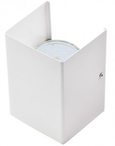 Ecola GX53-N52 св-к настенный бра 2xGX53 матовый белый 100x140x90 (кратно 2!) FQN52FECB