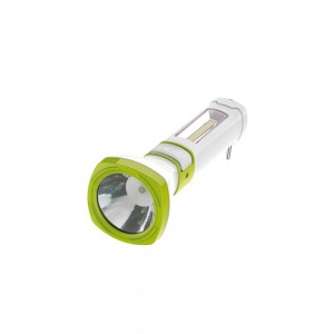 Космос фонарь ручной 7023WLED (акк.4V1,2Ah) LED3W (180lm)+COB2W, голубой/пласт., 3 реж. (2 шт.)