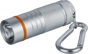Navigator фонарь св/д брелок IP44 1LED(1W) 1реж серебро алюм 20х55 NPT-KC08-S-4LR44 82315