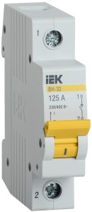 IEK Выключатель нагрузки (мини-рубильник) ВН-32 1Р 125А MNV10-1-125