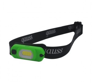 Gauss Фонарь налобный 3W 150lm акк. Li-ion 300mAh GF408