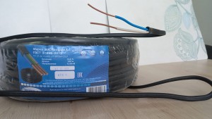 Кабель ВВГ-Пнг(А)-LS 2х2,5 100м ГОСТ Кабель-С Плоский с маркировкой длины