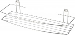 Полка для ванной настенная Lecco 35*13*7,5см, хром. металл, 310850, Рыжий Кот