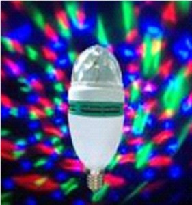 Лампа-проектор вращ. E27 3W RGB Космос KOCNL-EL142 d=8cм, проекц вертик. 220V белый
