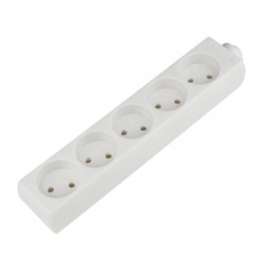 Uniel колодка 5 гн. под пайку 10А 250В 2200W АБС-пластик, белая K-CP5-10 WHITE