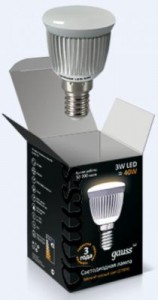 "Gauss R39 E14 3W(270lm) 2700 2K матовая 82x50 алюм. EB106001103 (замена 429371)