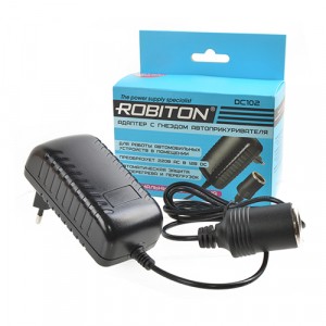 Блок пит. Robiton DC102 AC/DC, 220V - 12V (4A), шнур 1,2м, для авто устр. 16184