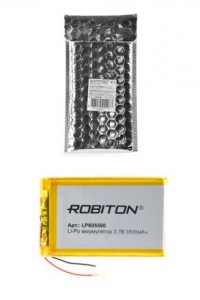 Ак-р Robiton Li-Po LP605590 3.7В 3500мАч PK1, 14907