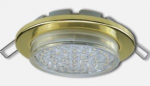 Ecola GX53-H6 св-к плоский Золото 16x101 Light TG5325ECB