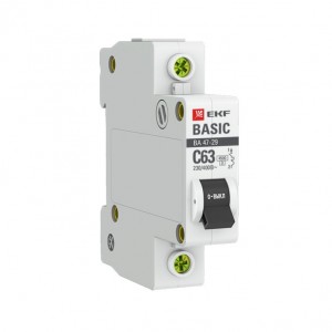 EKF Basic автоматический выкл. ВА47-29 1P 6А хар-ка C 4,5кА mcb4729-1-06C